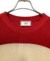 AMI Alexandre Mattiussi (アミアレクサンドルマテュッシ) 19AW セーター レッド×ベージュ サイズ:S：10000円
