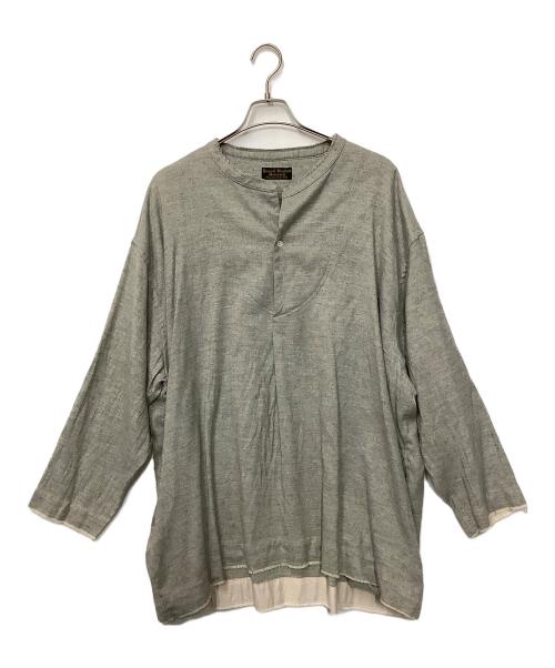 J.S HOMESTEAD（ジャーナルスタンダード ホームステッド）J.S HOMESTEAD (ジャーナルスタンダード ホームステッド) sailor CUT-OFF shirt グレー サイズ:Lの古着・服飾アイテム