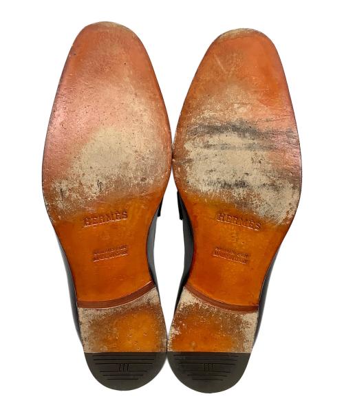 HERMES（エルメス）HERMES (エルメス) コンスタンスレザーシューズ ブラック サイズ:42の古着・服飾アイテム