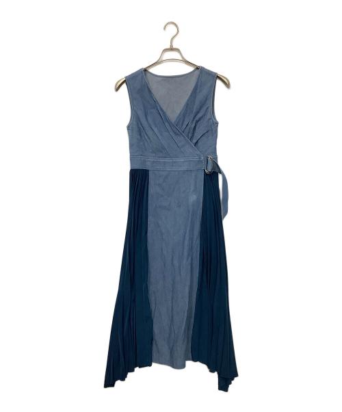 Diagram（ダイアグラム）Diagram (ダイアグラム) ノースリーブワンピース ブルー サイズ:36の古着・服飾アイテム