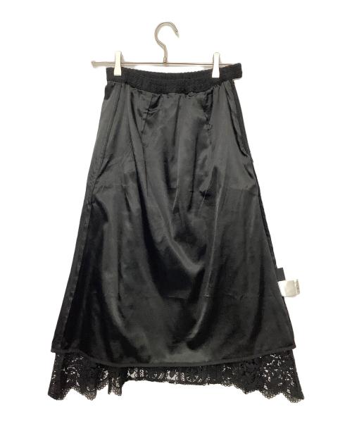GRACE CONTINENTAL（（グレースコンチネンタル）GRACE CONTINENTAL (（グレースコンチネンタル) レーススカート ブラック サイズ:36の古着・服飾アイテム