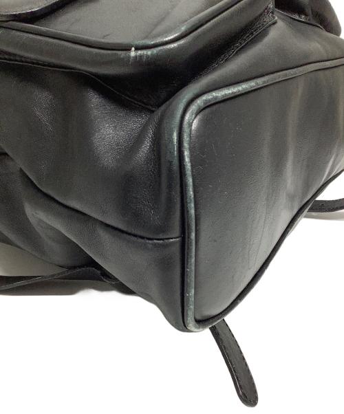 GUCCI（グッチ）GUCCI (グッチ) バンブーレザーバックパック ブラックの古着・服飾アイテム