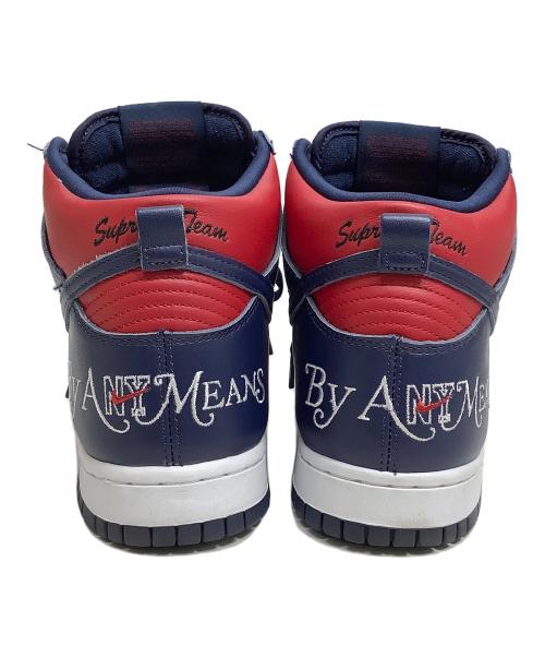 NIKE SB（ナイキエスビー）NIKE SB (ナイキエスビー) Supreme (シュプリーム) ハイカットスニーカー レッド×ネイビー サイズ:26cmの古着・服飾アイテム