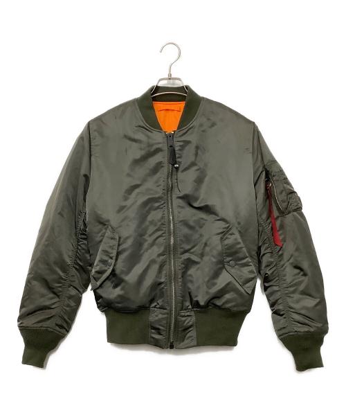 ALPHA（アルファ）ALPHA (アルファ) フライトジャケット カーキ サイズ:Sの古着・服飾アイテム