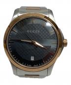 GUCCIグッチ）の古着「腕時計」｜ブラック×ゴールド