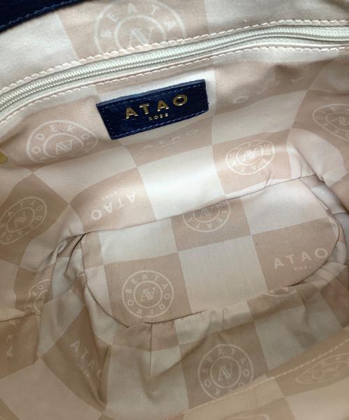 ATAO（アタオ）ATAO (アタオ) ハンドバッグ ネイビーの古着・服飾アイテム