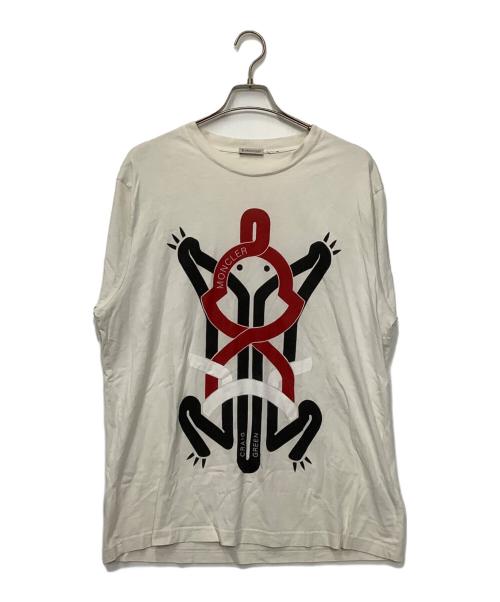 MONCLER（モンクレール）MONCLER (モンクレール) 半袖カットソー ホワイト サイズ:XLの古着・服飾アイテム