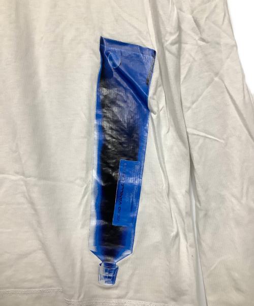 MONCLER（モンクレール）MONCLER (モンクレール) 長袖カットソー ホワイト×ブルー サイズ:XLの古着・服飾アイテム