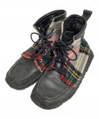 YUKETENユケテン）の古着「ハンティングブーツ」｜ブラック×マルチカラー