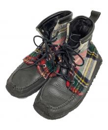 YUKETEN（ユケテン）の古着「ハンティングブーツ」｜ブラック×マルチカラー