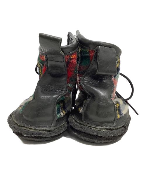 YUKETEN（ユケテン）YUKETEN (ユケテン) ハンティングブーツ ブラック×マルチカラー サイズ:表記なしの古着・服飾アイテム