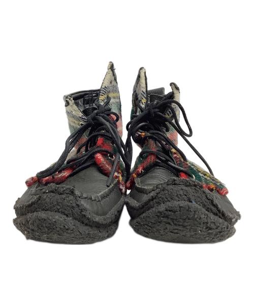 YUKETEN（ユケテン）YUKETEN (ユケテン) ハンティングブーツ ブラック×マルチカラー サイズ:表記なしの古着・服飾アイテム