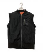 antiquaアンティカ）の古着「MA-1ベスト」｜ブラック