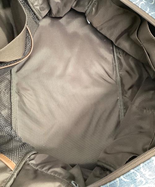 4℃（ヨンドシー）4℃ (ヨンドシー) ボストンバッグ ブルー×ブラウンの古着・服飾アイテム