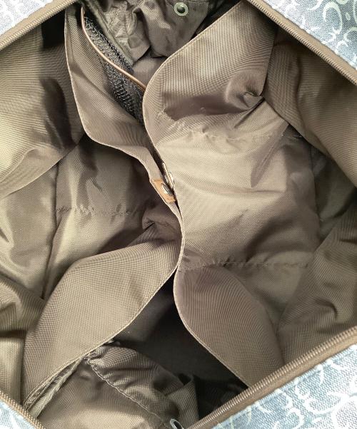 4℃（ヨンドシー）4℃ (ヨンドシー) ボストンバッグ ブルー×ブラウンの古着・服飾アイテム