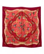HERMESエルメス）の古着「シルクスカーフ」｜レッド