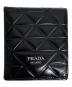 PRADA（プラダ）の古着「2つ折り財布」｜ブラック