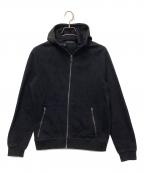 PRADAプラダ）の古着「ナイロン切り替えジップパーカー」｜ブラック