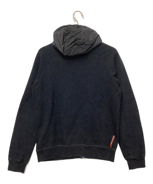 PRADA（プラダ）PRADA (プラダ) ナイロン切り替えジップパーカー ブラック サイズ:Sの古着・服飾アイテム