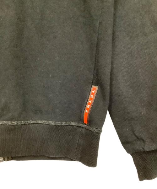 PRADA（プラダ）PRADA (プラダ) ナイロン切り替えジップパーカー ブラック サイズ:Sの古着・服飾アイテム