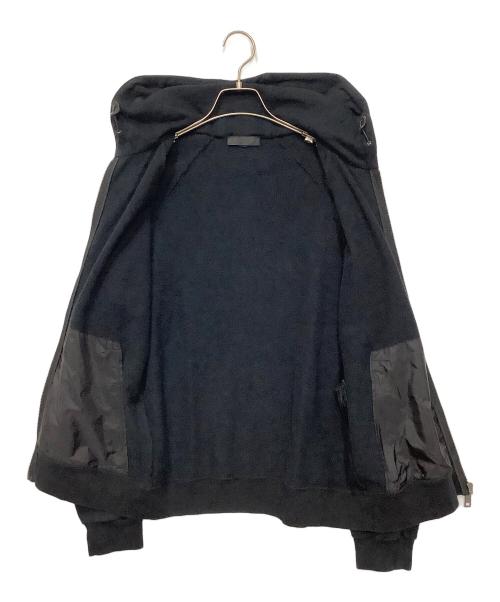 PRADA（プラダ）PRADA (プラダ) ナイロン切り替えジップパーカー ブラック サイズ:Sの古着・服飾アイテム