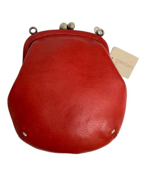 genten（ゲンテン）genten (ゲンテン) がま口ショルダーポーチ レッド 未使用品の古着・服飾アイテム