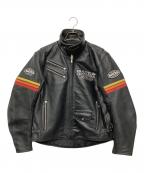 BATESベイツ）の古着「パンチングレザージャケット」｜ブラック