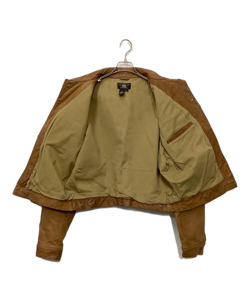 RRL（ダブルアールエル）RRL (ダブルアールエル) レザージャケット ブラウン サイズ:Lの古着・服飾アイテム
