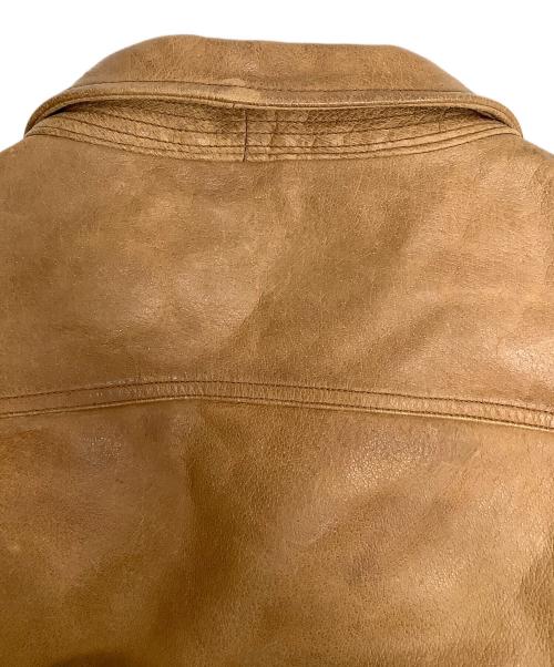 RRL（ダブルアールエル）RRL (ダブルアールエル) レザージャケット ブラウン サイズ:Lの古着・服飾アイテム