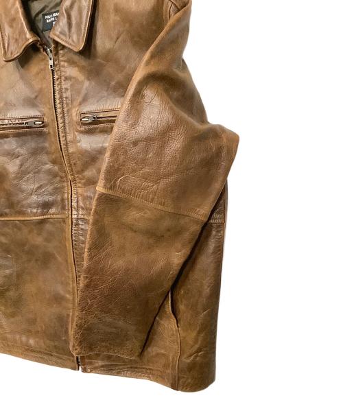 POLO JEANS CO.（ポロジーンズカンパニー）POLO JEANS CO. (ポロジーンズカンパニー) レザージャケット ブラウン サイズ:Sの古着・服飾アイテム