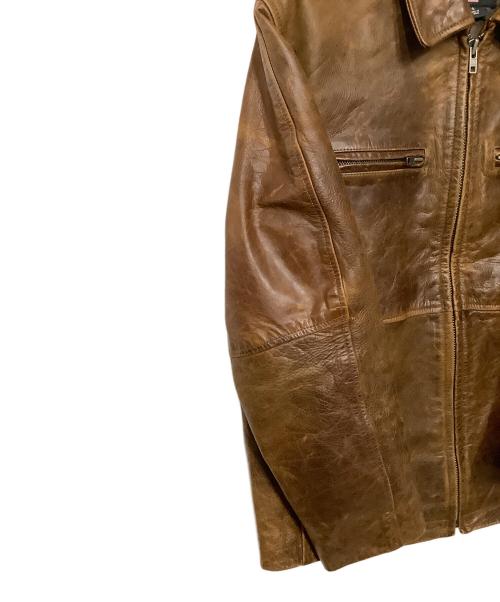 POLO JEANS CO.（ポロジーンズカンパニー）POLO JEANS CO. (ポロジーンズカンパニー) レザージャケット ブラウン サイズ:Sの古着・服飾アイテム