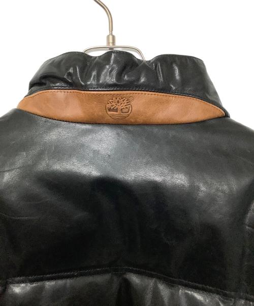 Timberland（ティンバーランド）Timberland (ティンバーランド) レザージャケット ブラック サイズ:Mの古着・服飾アイテム