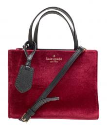 Kate Spade（ケイトスペード）の古着「2WAYショルダーバッグ」｜ワインレッド