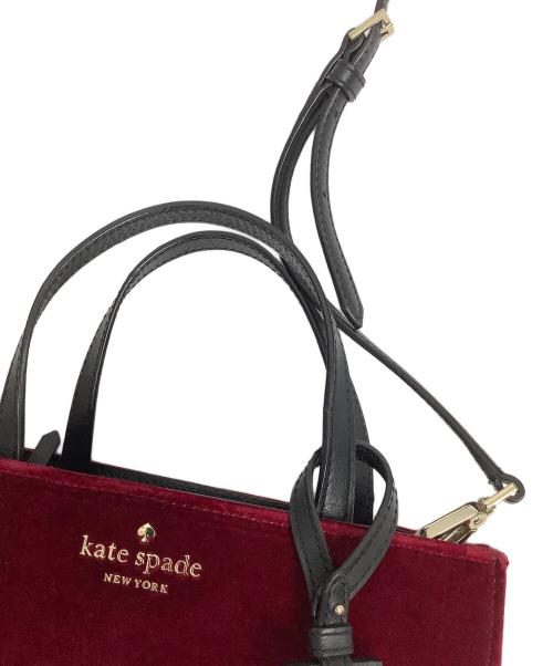 Kate Spade（ケイトスペード）Kate Spade (ケイトスペード) 2WAYショルダーバッグ ワインレッドの古着・服飾アイテム