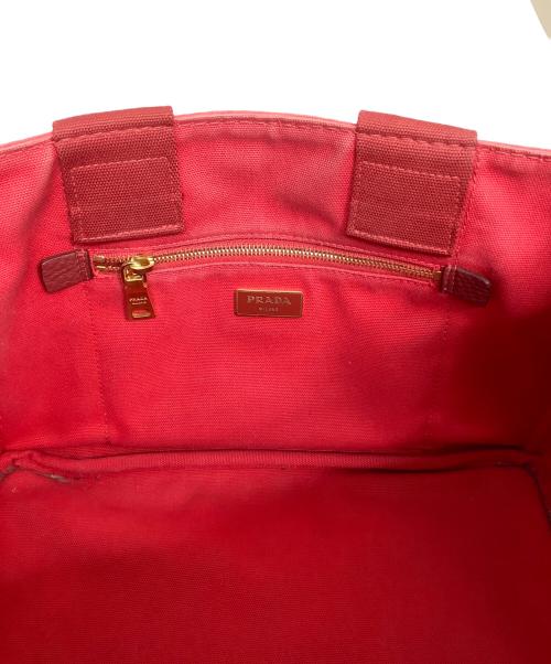 PRADA（プラダ）PRADA (プラダ) トートバッグ レッドの古着・服飾アイテム