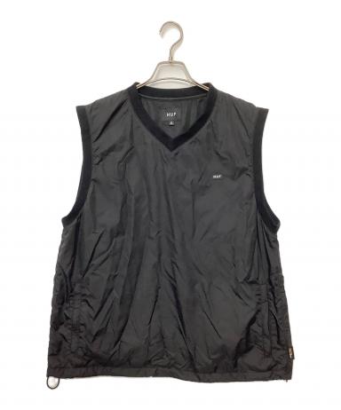 中古・古着通販】HUF (ハフ) ナイロンベスト ブラック サイズ:M