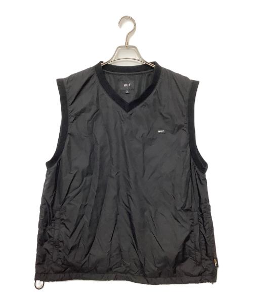 HUF（ハフ）HUF (ハフ) ナイロンベスト ブラック サイズ:Mの古着・服飾アイテム