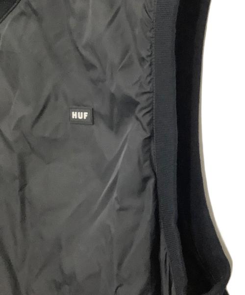 HUF（ハフ）HUF (ハフ) ナイロンベスト ブラック サイズ:Mの古着・服飾アイテム