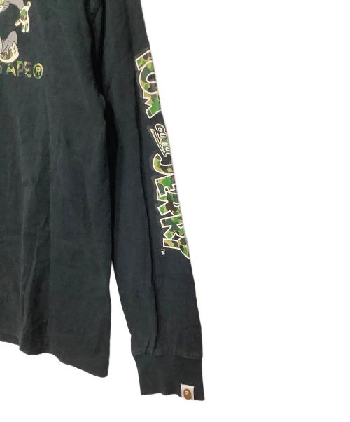 A BATHING APE（ア ベイシング エイプ）A BATHING APE (ア ベイシング エイプ) TOM and JERRY (トム アンド ジェリー) プリントカットソー ネイビー サイズ:Lの古着・服飾アイテム