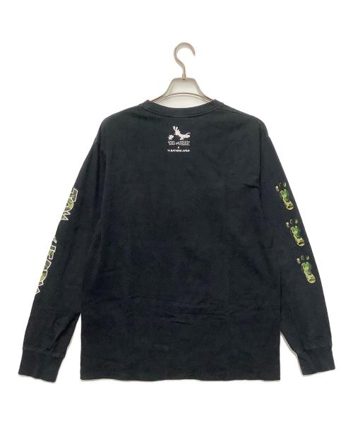 A BATHING APE（ア ベイシング エイプ）A BATHING APE (ア ベイシング エイプ) TOM and JERRY (トム アンド ジェリー) プリントカットソー ネイビー サイズ:Lの古着・服飾アイテム