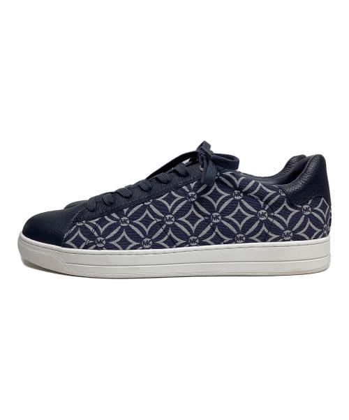 MICHAEL KORS（マイケル・コース）MICHAEL KORS (マイケル・コース) ロゴデザイン柄スニーカー ネイビー サイズ:9Mの古着・服飾アイテム