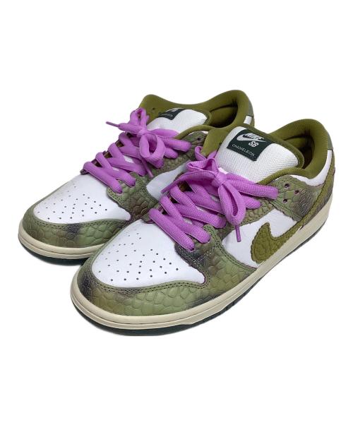 NIKE SB（ナイキエスビー）NIKE SB (ナイキエスビー) ローカットスニーカー ホワイト×カーキ サイズ:27.5の古着・服飾アイテム