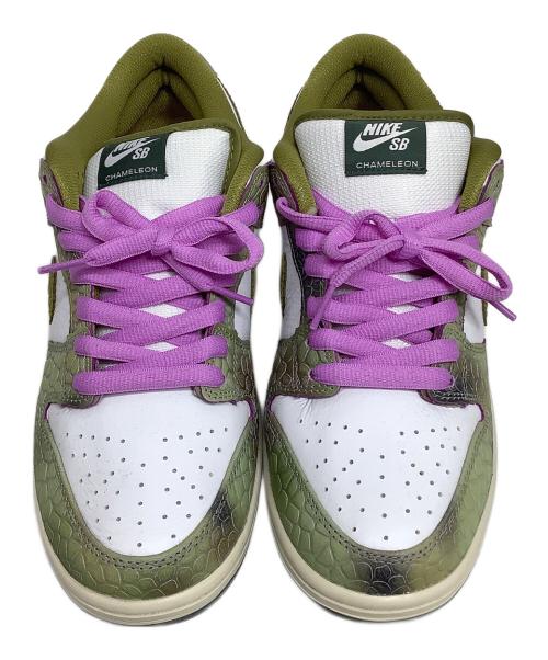 NIKE SB（ナイキエスビー）NIKE SB (ナイキエスビー) ローカットスニーカー ホワイト×カーキ サイズ:27.5の古着・服飾アイテム