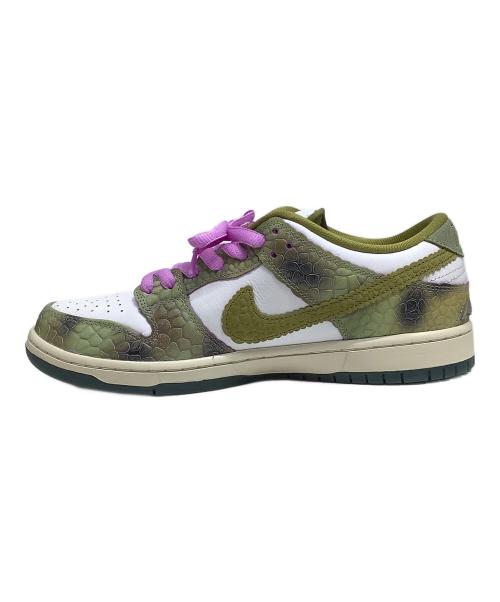 NIKE SB（ナイキエスビー）NIKE SB (ナイキエスビー) ローカットスニーカー ホワイト×カーキ サイズ:27.5の古着・服飾アイテム