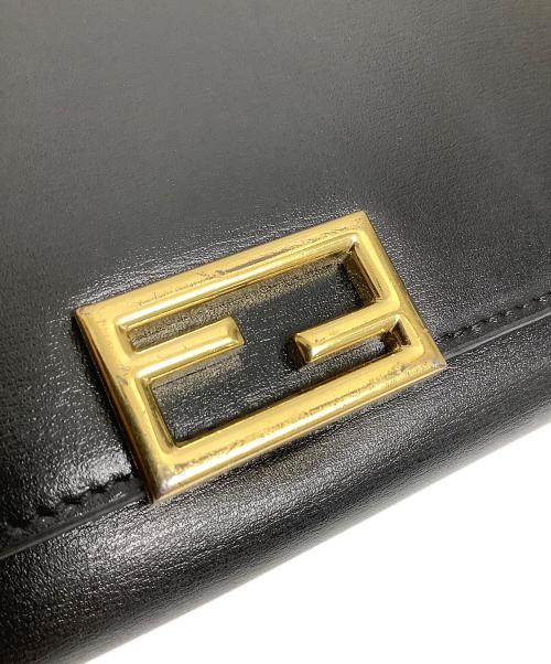FENDI（フェンディ）FENDI (フェンディ) 3つ折り財布 ブラックの古着・服飾アイテム