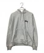 stussyステューシー）の古着「プルオーバーパーカー」｜グレー