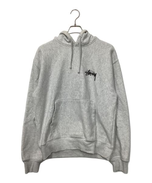 stussy（ステューシー）stussy (ステューシー) プルオーバーパーカー グレー サイズ:Mの古着・服飾アイテム