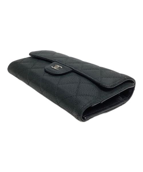 CHANEL（シャネル）CHANEL (シャネル) 長財布 ブラックの古着・服飾アイテム