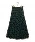 TRANOI（トラノイ）の古着「leopard tulle skirt」｜グリーン