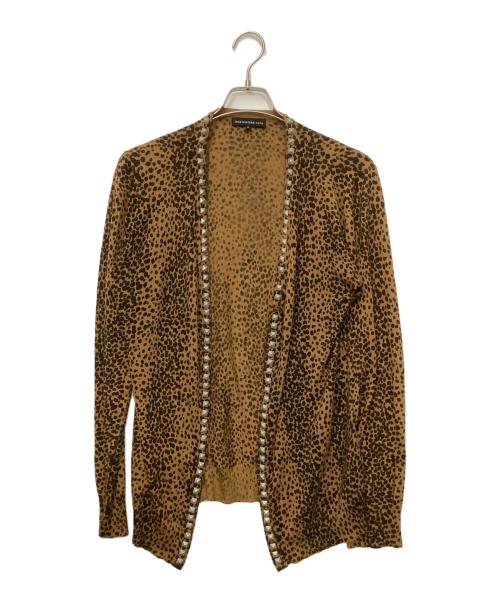Thee Hysteric XXX（ジィ ヒステリックトリプルエックス）Thee Hysteric XXX (ジィ ヒステリックトリプルエックス) 薄手カーディガン キャメル サイズ:Mの古着・服飾アイテム